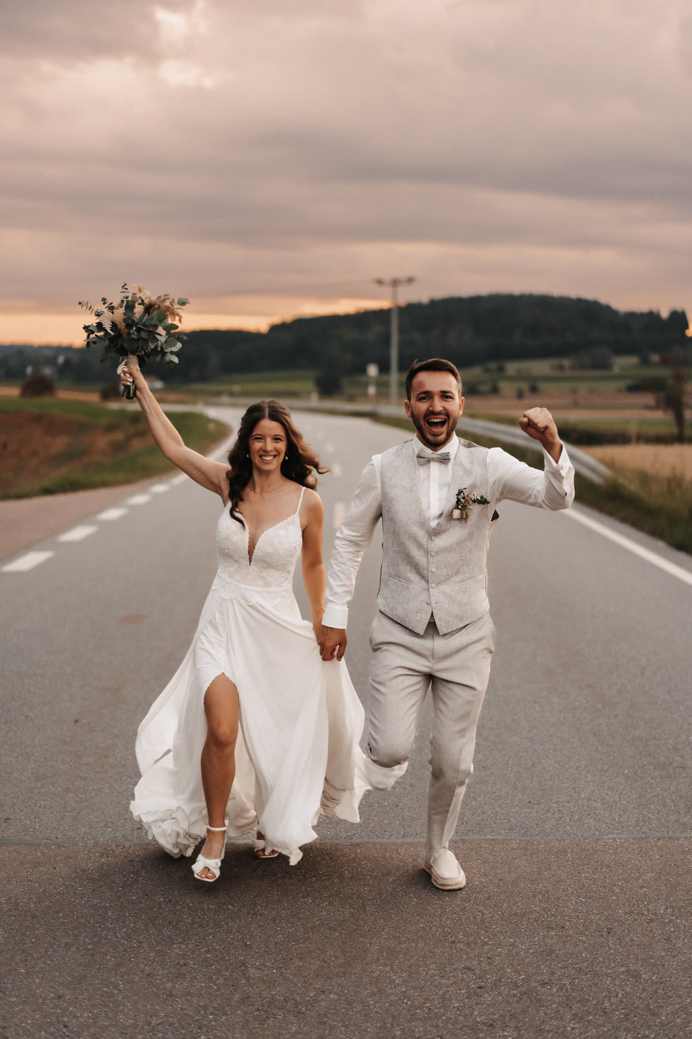 Andreas Schwarz und seine Frau an ihrem Hochzeitstag