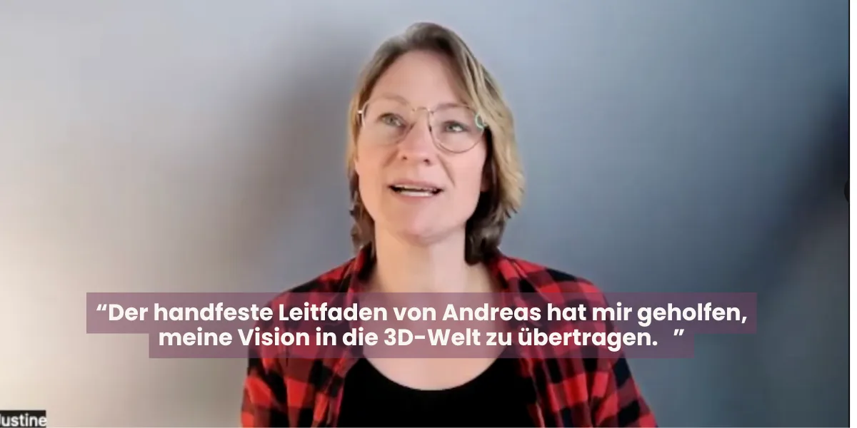 Standbild aus dem Erfahrungsbericht von Justine